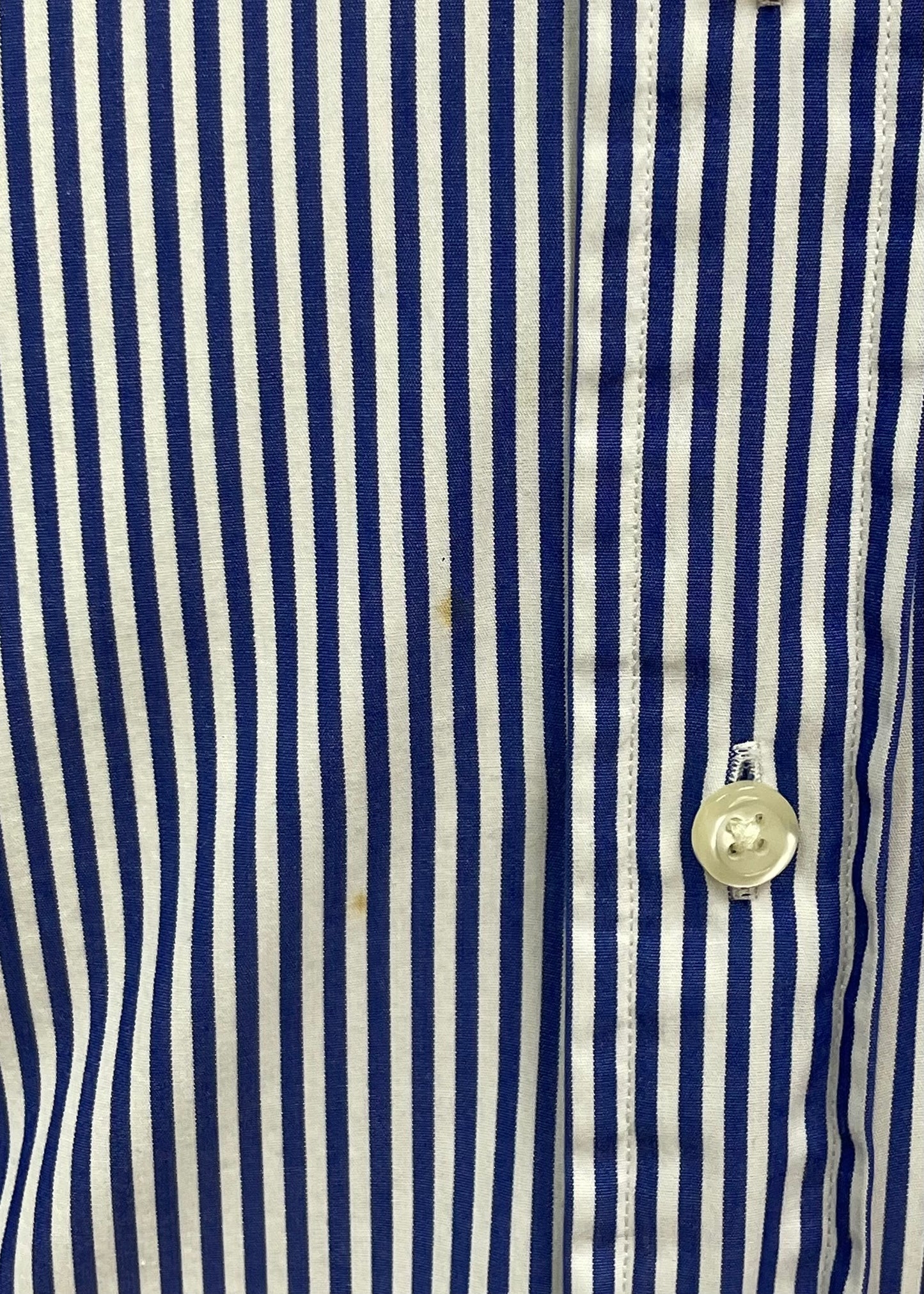 Camisa Polo Ralph Lauren 🏇🏼 con patron de rayas en color azul y blanco Talla M Entalle Regular (ver descripción)