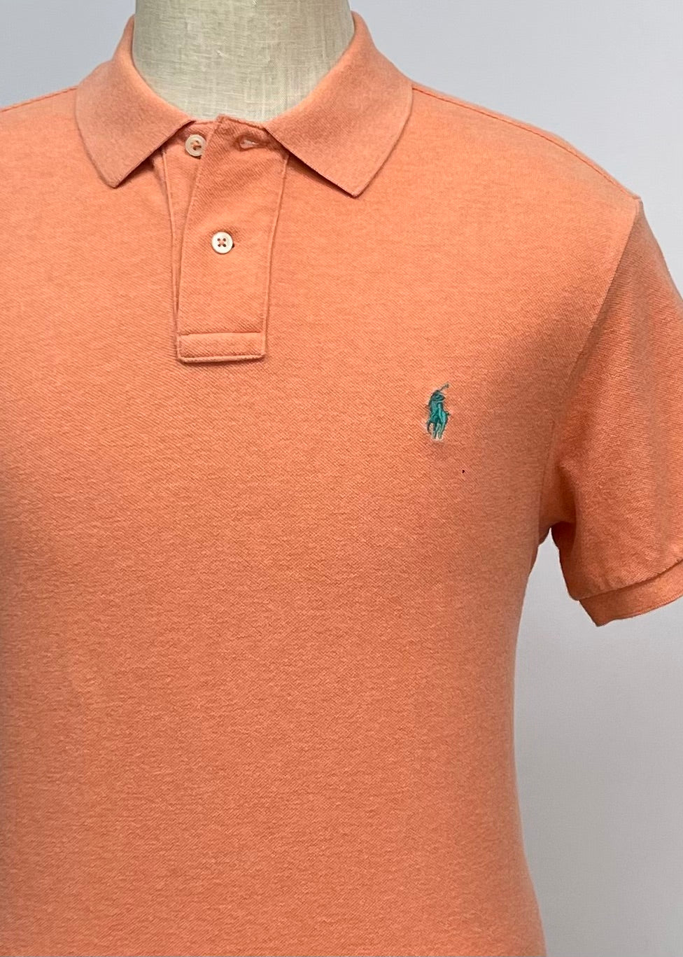 Camiseta Polo Ralph Lauren 🏇🏼color naranja Talla XL Entalle Custom Fit