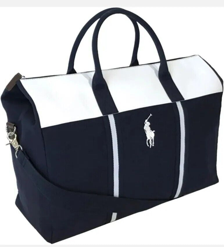 Bolso Edición Limitada de la colección Ralph Lauren Fragrance 🏇 Color azul navy con blanco