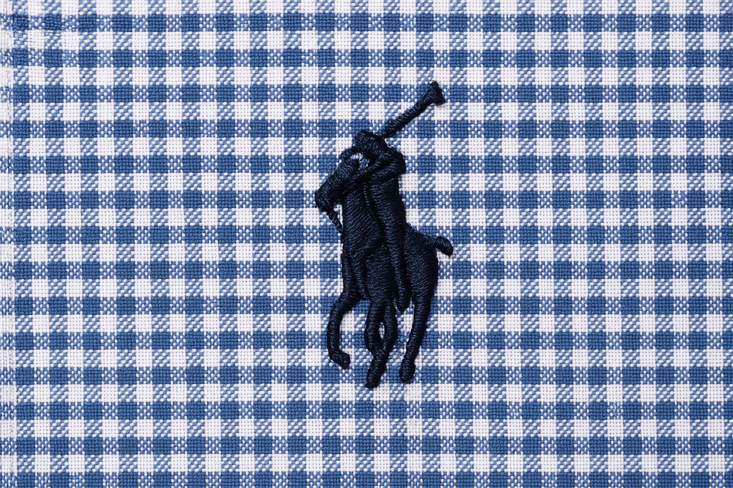 Camisa Polo Ralph Lauren 🏇🏼 de cuadros gingham celeste y blanco Talla M Entalle Regular