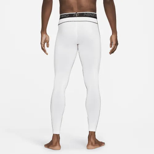 Mallas de entrenamiento Nike ✔️ Pro Dri-FIT para hombre en Color blanco y cintura en negro Talla L, XL y XXL