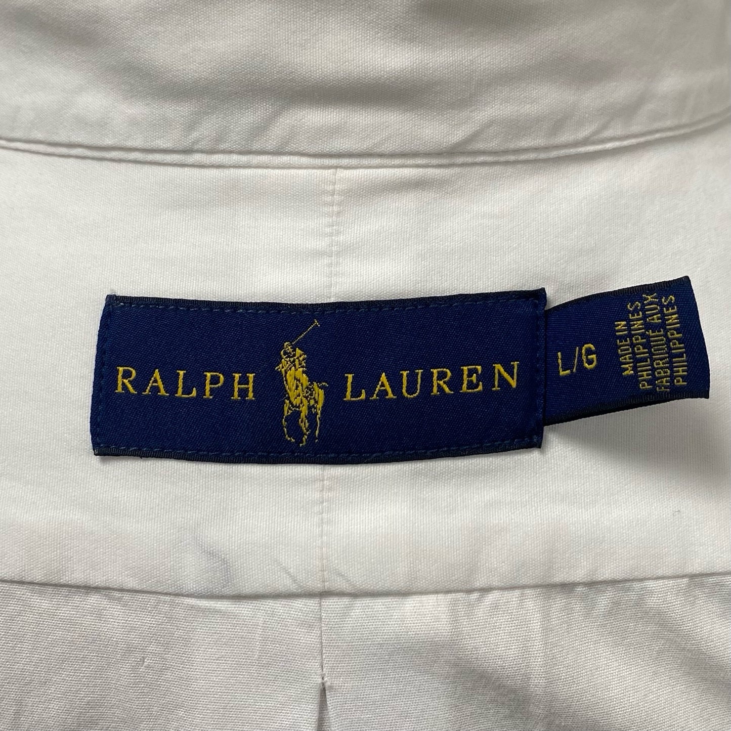 Camisa de botones Polo Ralph Lauren 🏇🏼  en color blanco Talla L Entalle Regular
