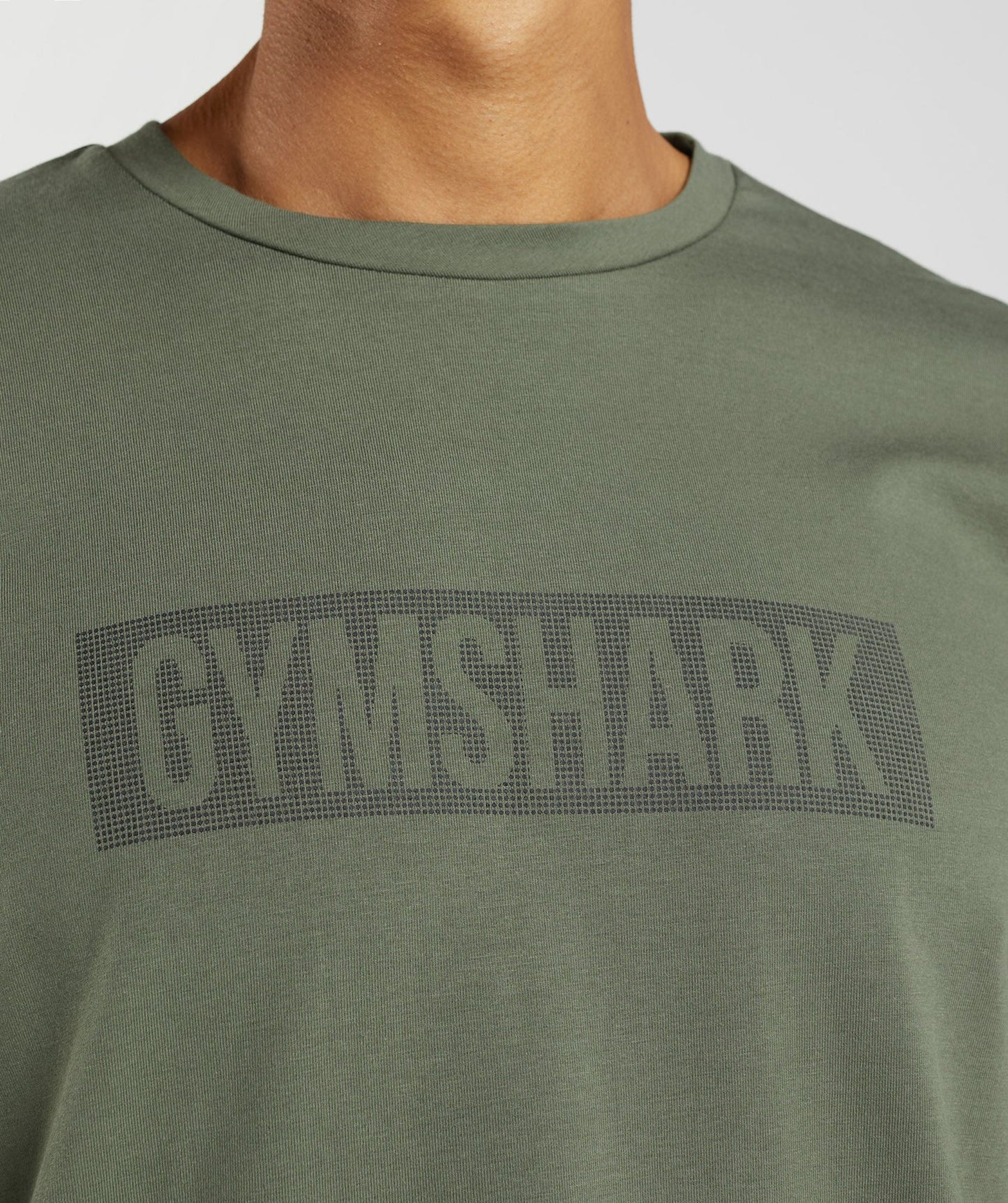 Camiseta cuello redondo Gymshark 🏋🏽 color verde oliva manga larga Talla M