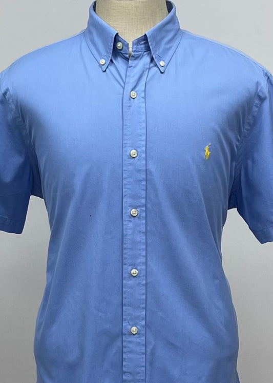 Camisa de botones Polo Ralph Lauren 🏇🏼  en color celeste Talla XL Entalle Regular