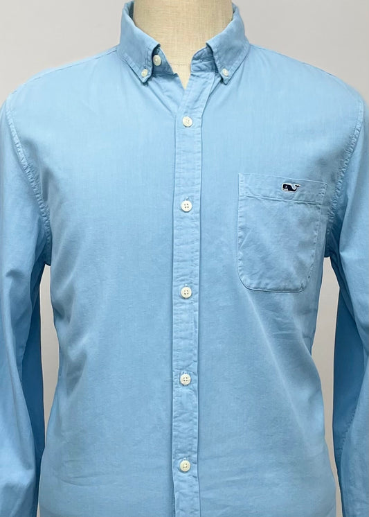 Camisa de cuadros Vineyard Vines 🐳 de cordoroy en color celeste Talla M Entalle Slim Fit