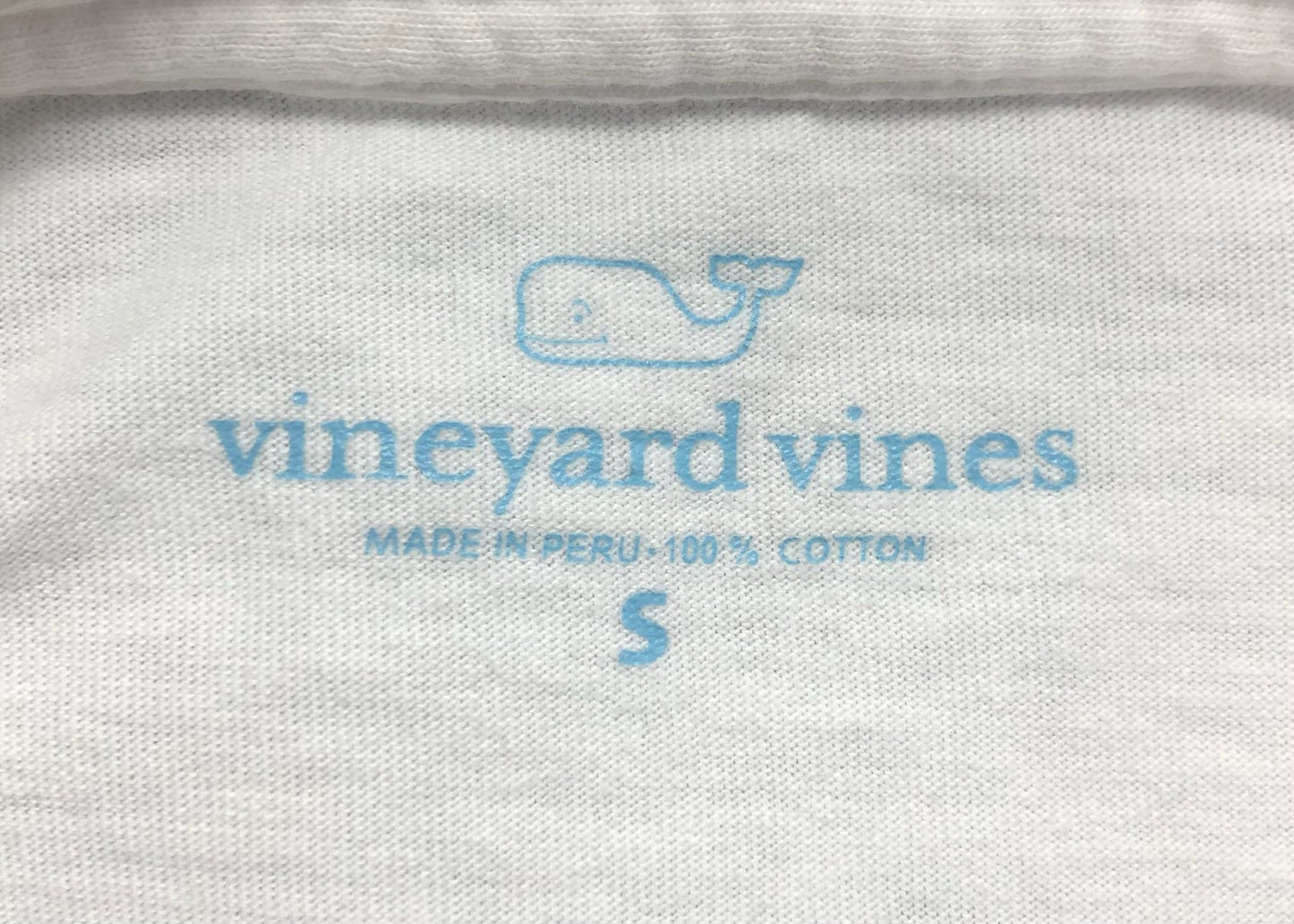 Camiseta cuello redondo Vineyard Vines 🐳 color blanco con Diseño de ballena Talla S