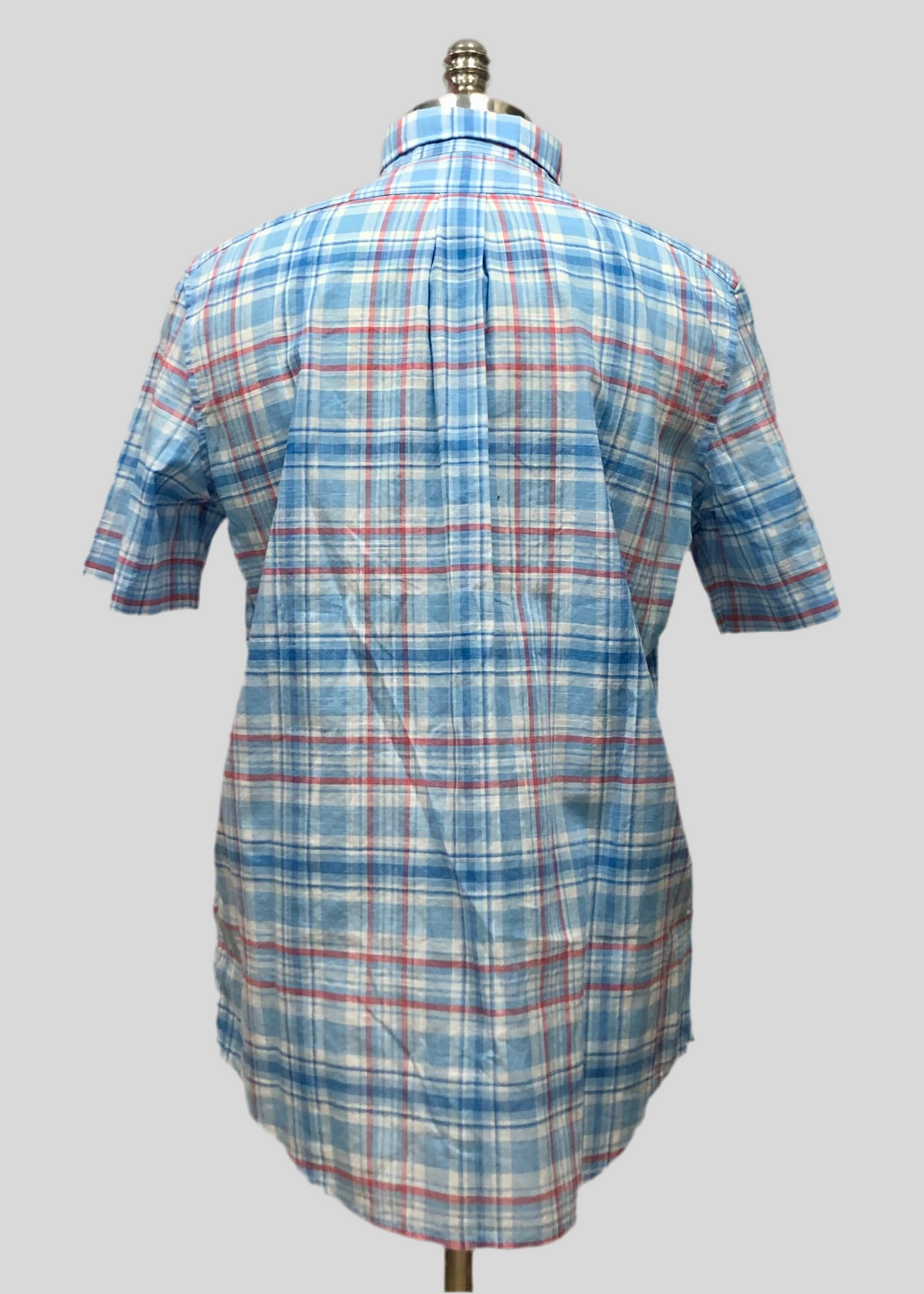 Camisa Vineyard Vines 🐳 con patrón de cuadros tartán en color celeste, rojo y blanco Talla M Entalle Slim Fit