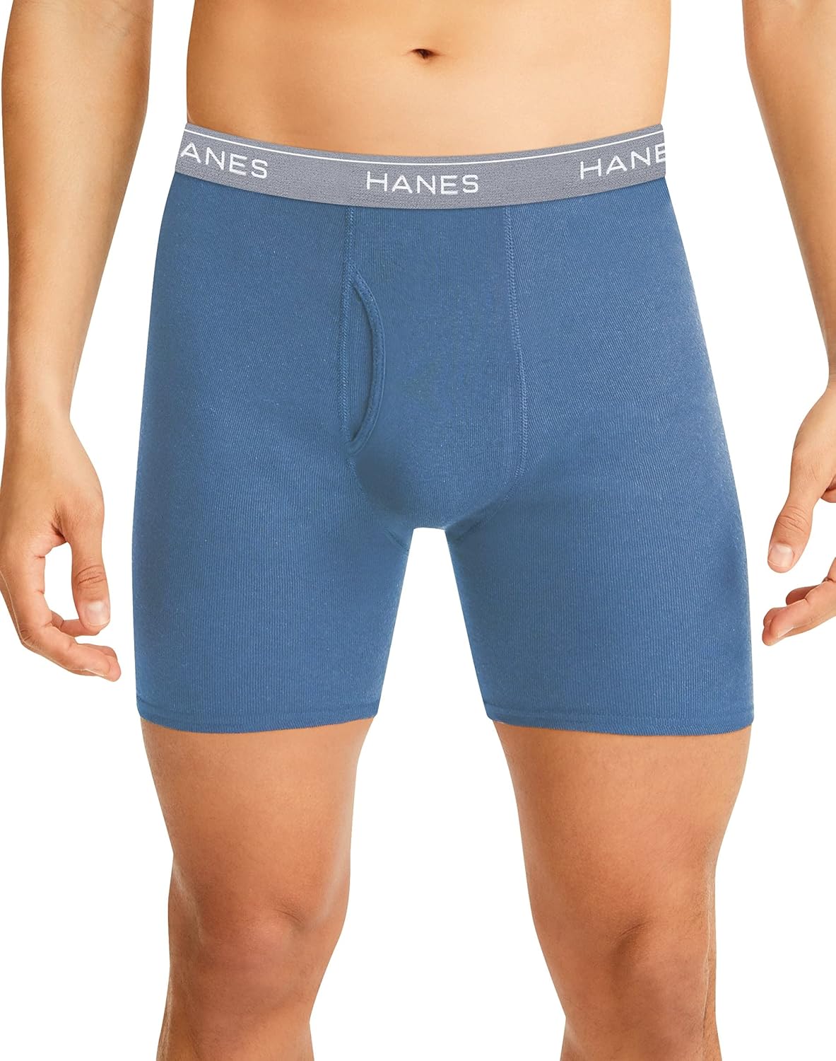 Calzoncillos tipo Boxer Hanes Comfort Flex en varios colores rojo, gris, azul y celeste - Tela ligera en Talla S