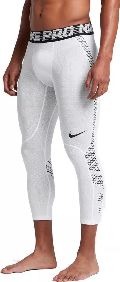 Mallas de entrenamiento licra Nike ✔️ Pro Dri-FIT 3/4 para hombre en Color blanco Talla XL