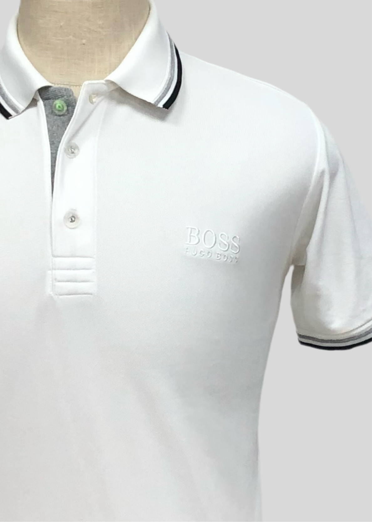 Camiseta Polo Hugo Boss color blanco Talla M Entalle Regular