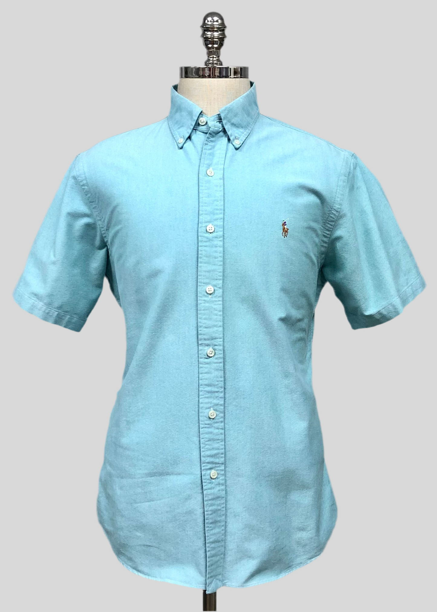 Camisa de botones en color turquesa Oxford Polo Ralph Lauren 🏇🏼 Talla XXL Entalle Regular