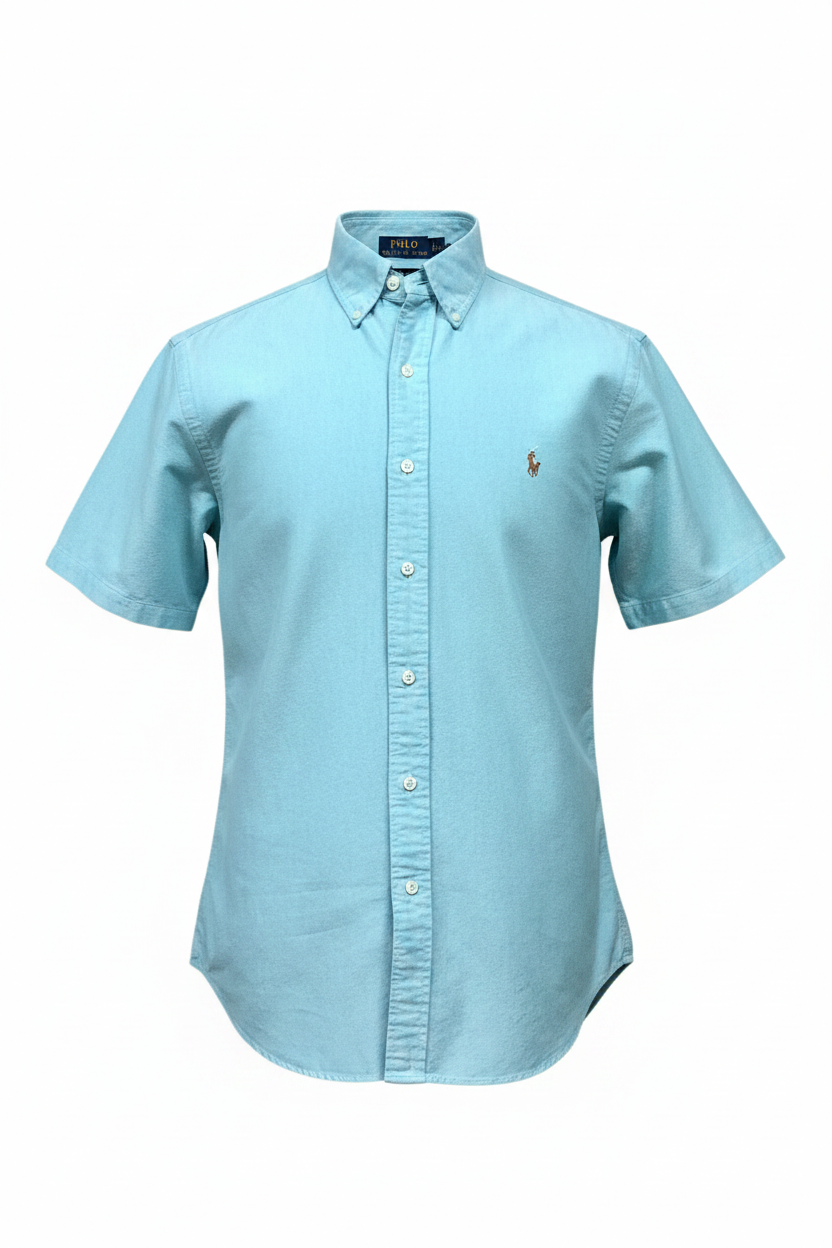 Camisa de botones Polo Ralph Lauren 🏇🏼 Oxford en color turquesa Talla XXL Entalle Regular