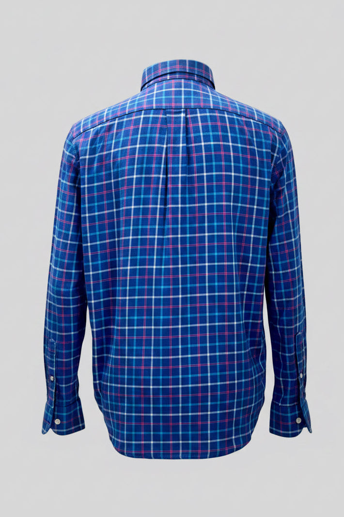 Camisa Vineyard Vines 🐳 color azul de cuadros en color rojo, turquesa y blanco Talla M Entalle Regular