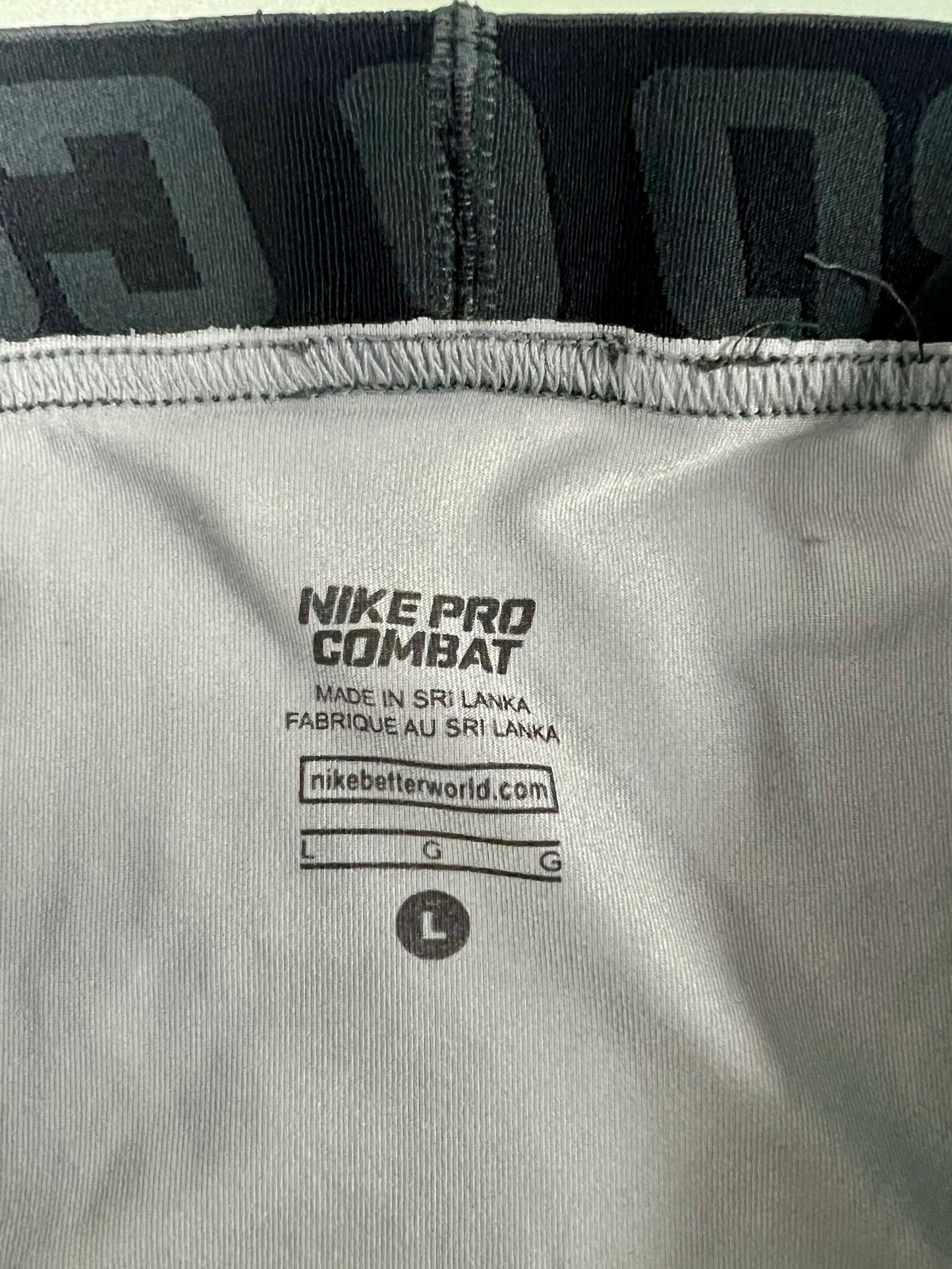 Malla de entrenamiento licra Nike ✔️ Pro Dri-FIT de 3/4 de largo de hombre con diseño de camuflaje en gris cintura gris oscuro Talla L