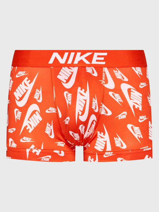 Calzoncillo tipo Boxer Nike Essential Micro - Tela dry-fit en color naranja y diseño de logo Talla XL