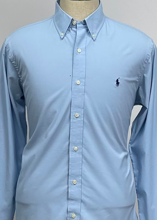 Camisa de botones Polo Ralph Lauren 🏇🏼 Performance en color celeste Talla L Entalle Clásico