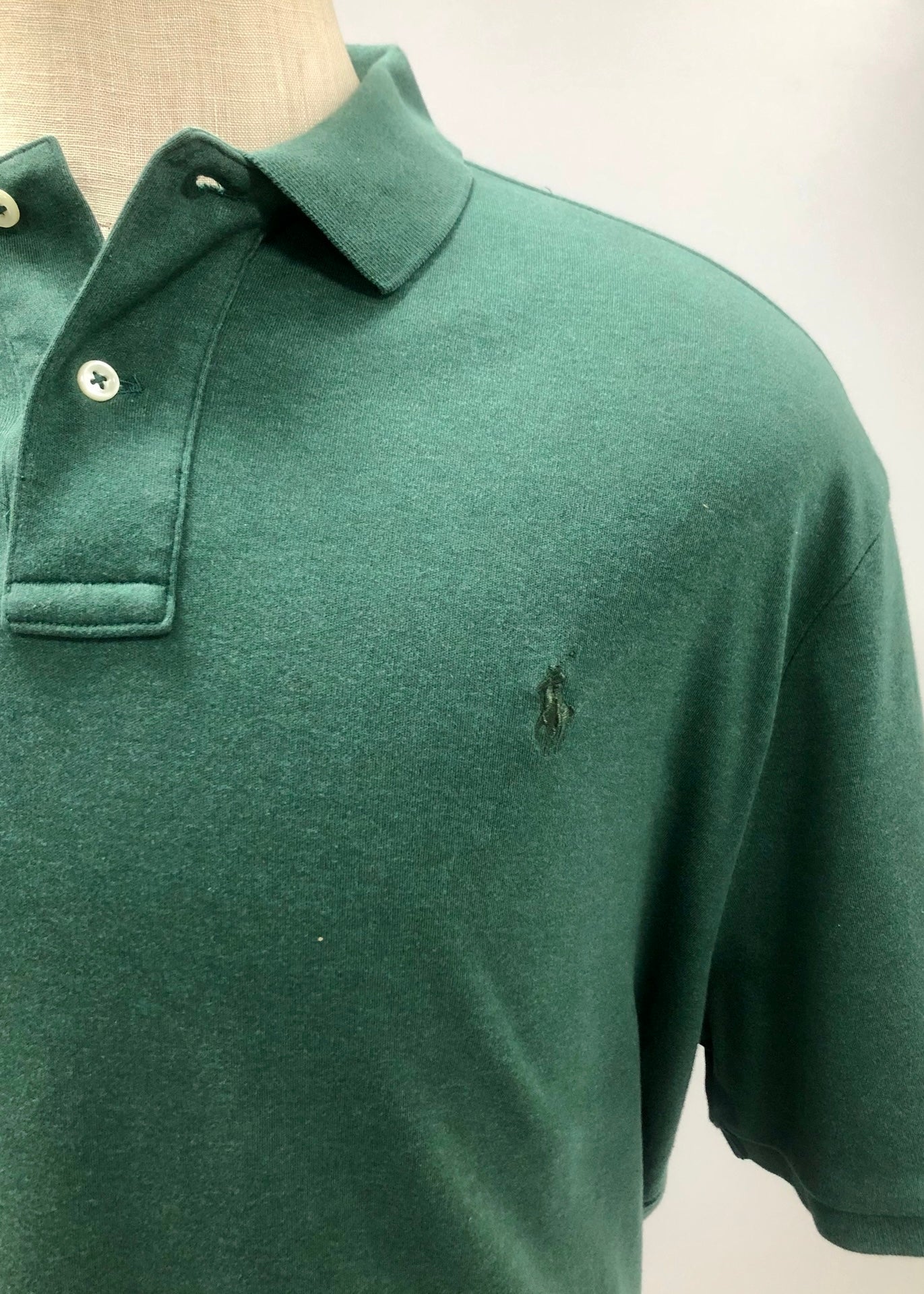 Camiseta Polo Ralph Lauren 🏇🏼 color verde oscuro Talla XL Entalle Regular