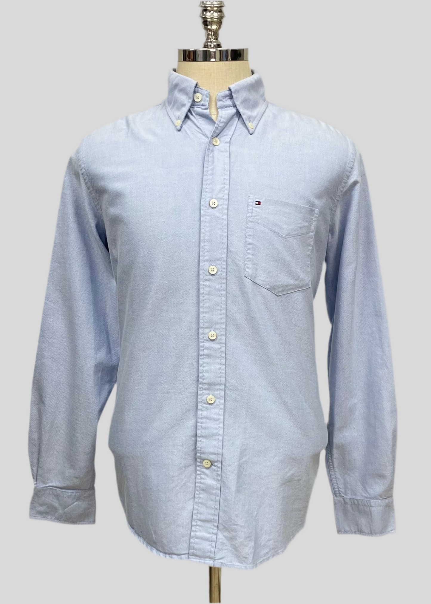 Camisa Tommy Hilfiger 🇺🇸 Oxford color Celeste Talla S Entalle Regular