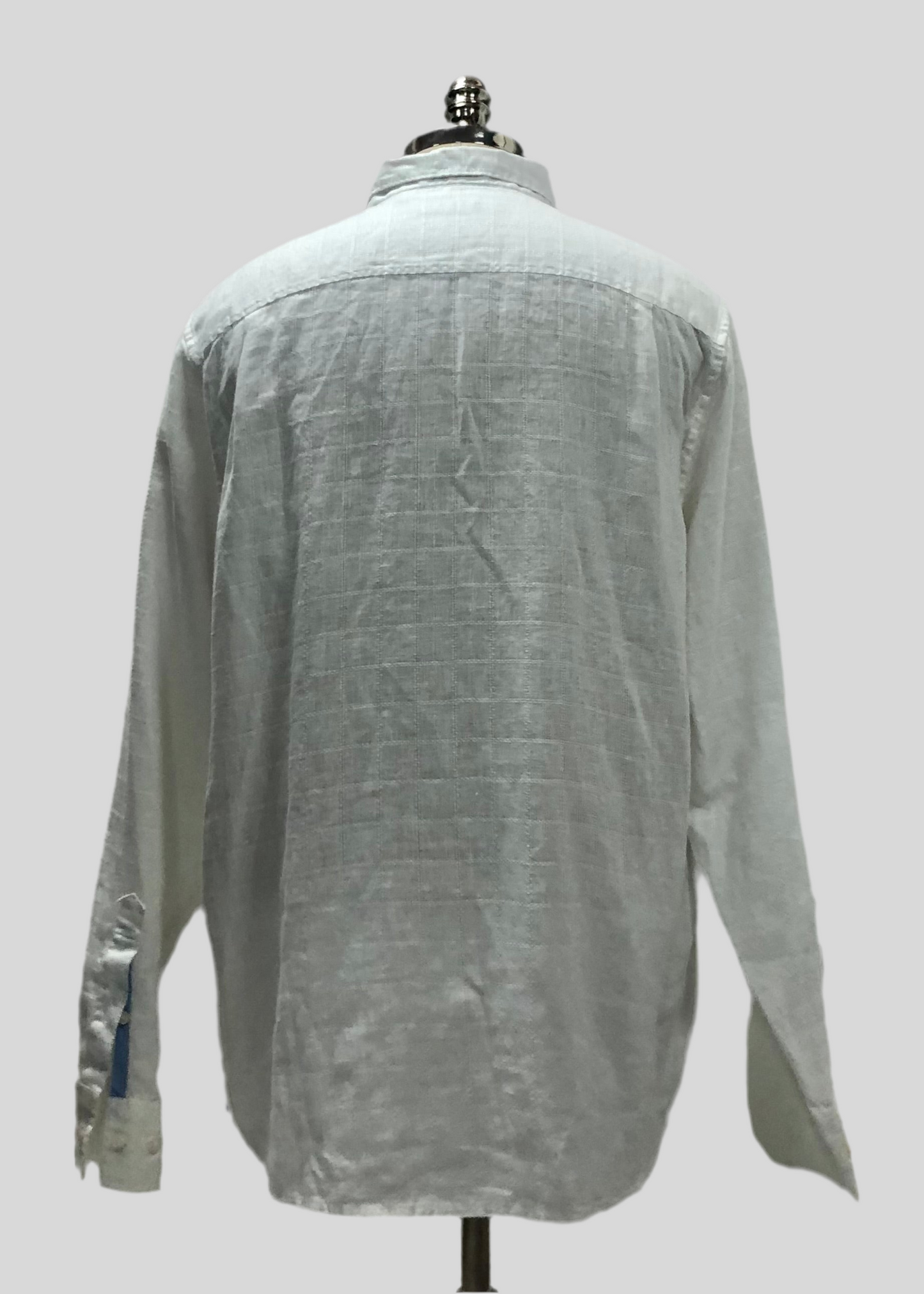 Camisa de botones Tommy Bahama 🌴 color blanco con diseño tejido Talla L Entalle Regular