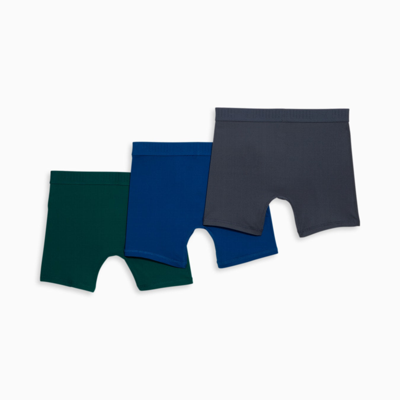 Combo de 3 Boxers Briefs Puma 🐆 Tela de algodon ultra soft color Gris, azul y verde Talla L y XL