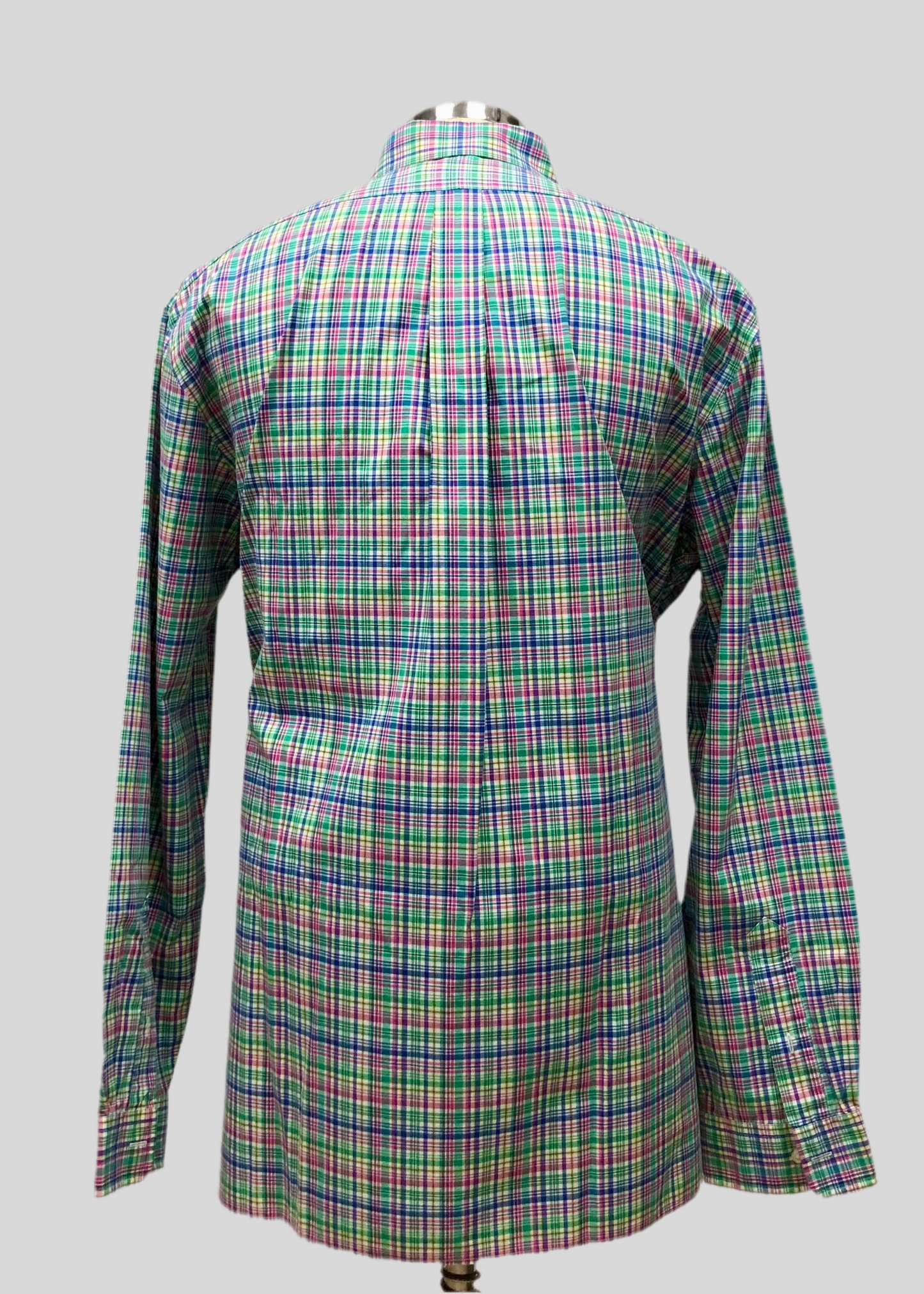 Camisa Polo Ralph Lauren 🏇🏼 con patrón de cuadros multicolor Talla XXL Entalle Regular