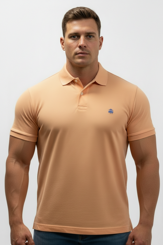 Camiseta Polo Brooks Brothers 🐑 color naranja claro con Talla XL Entalle Regular
