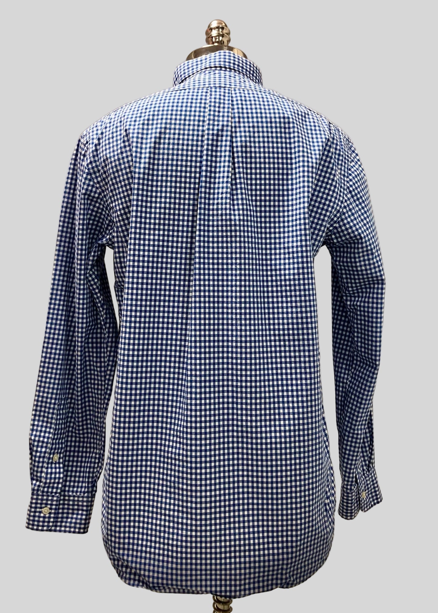 Camisa de botones Polo Ralph Lauren 🏇🏼 de cuadros gingham azul y blanco Talla L Entalle Clásico
