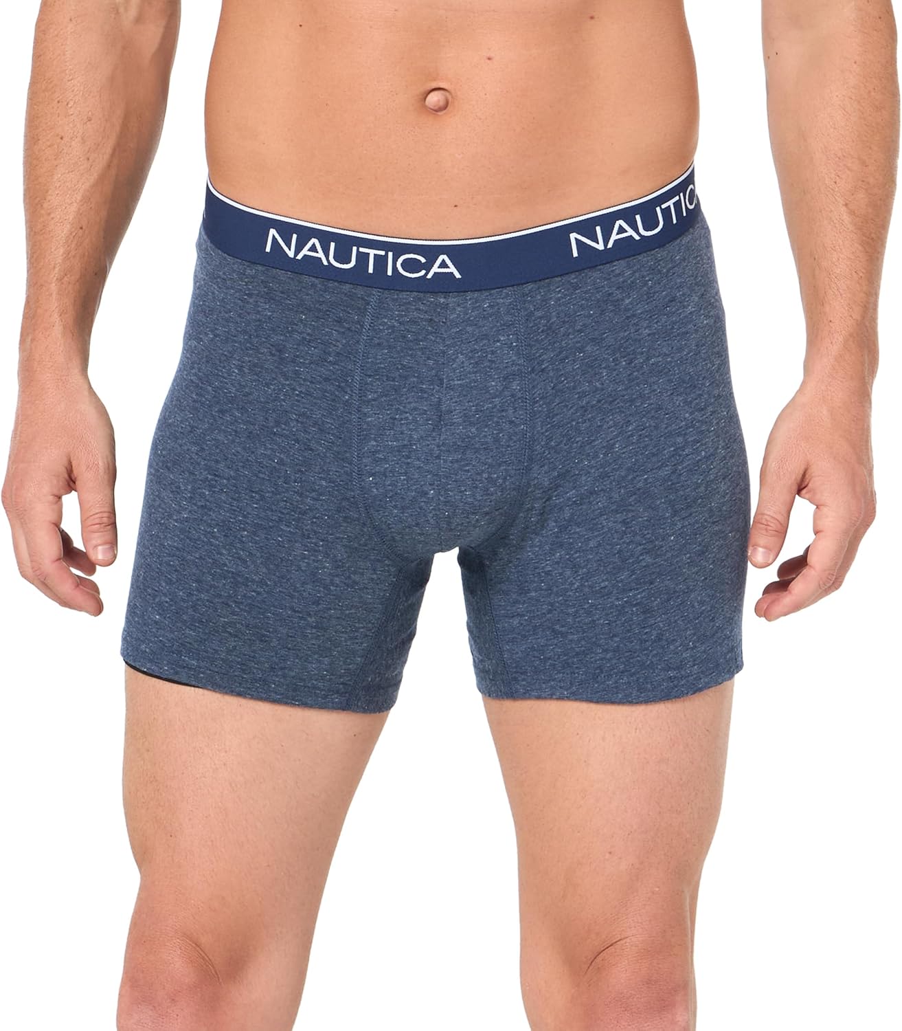 Paquete de 3 Boxers Briefs Nautica ⚓️ Tela de algodón stretch color azul Talla L