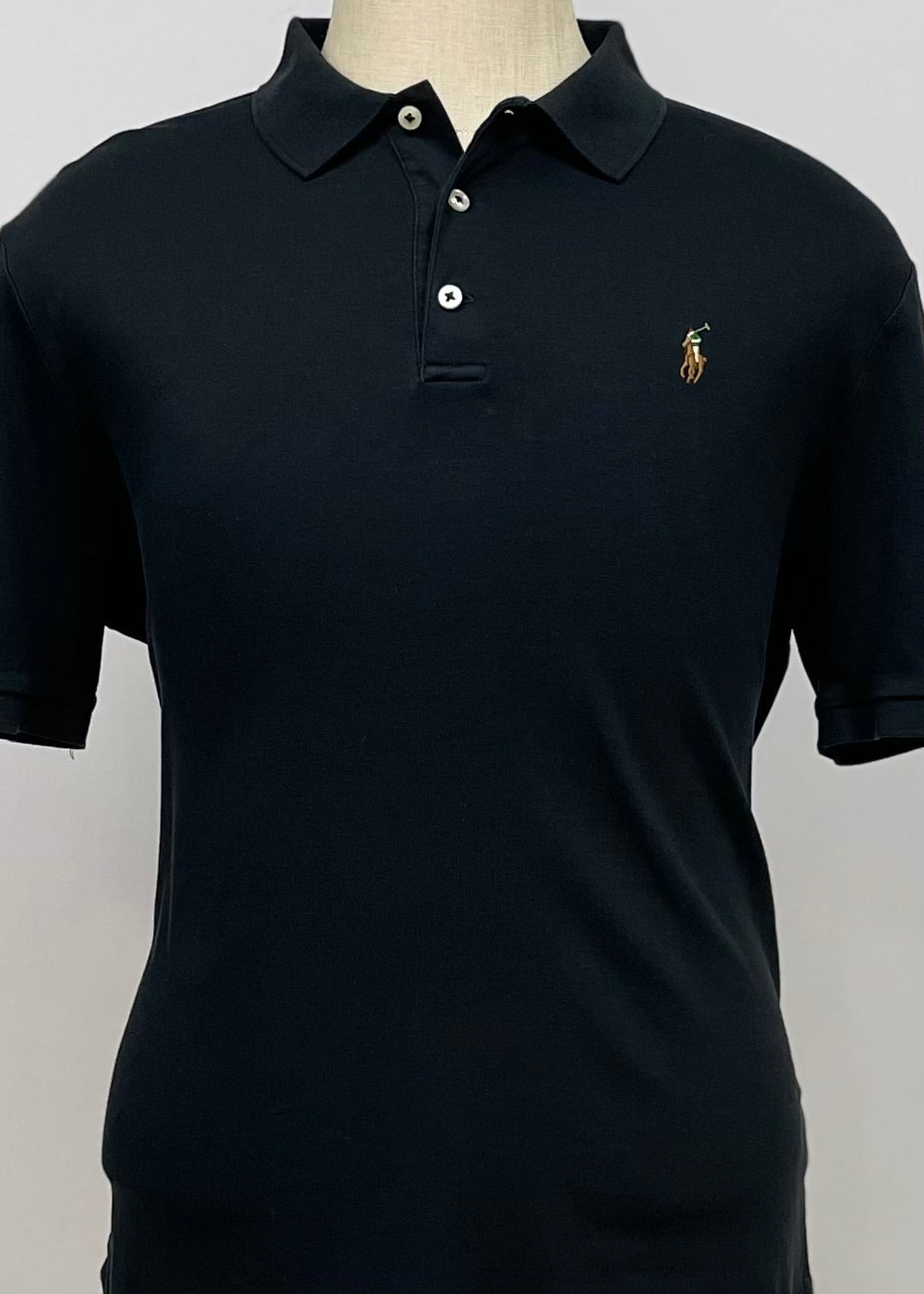 Camiseta Polo Ralph Lauren 🏇🏼color negro Talla L Entalle Clásico