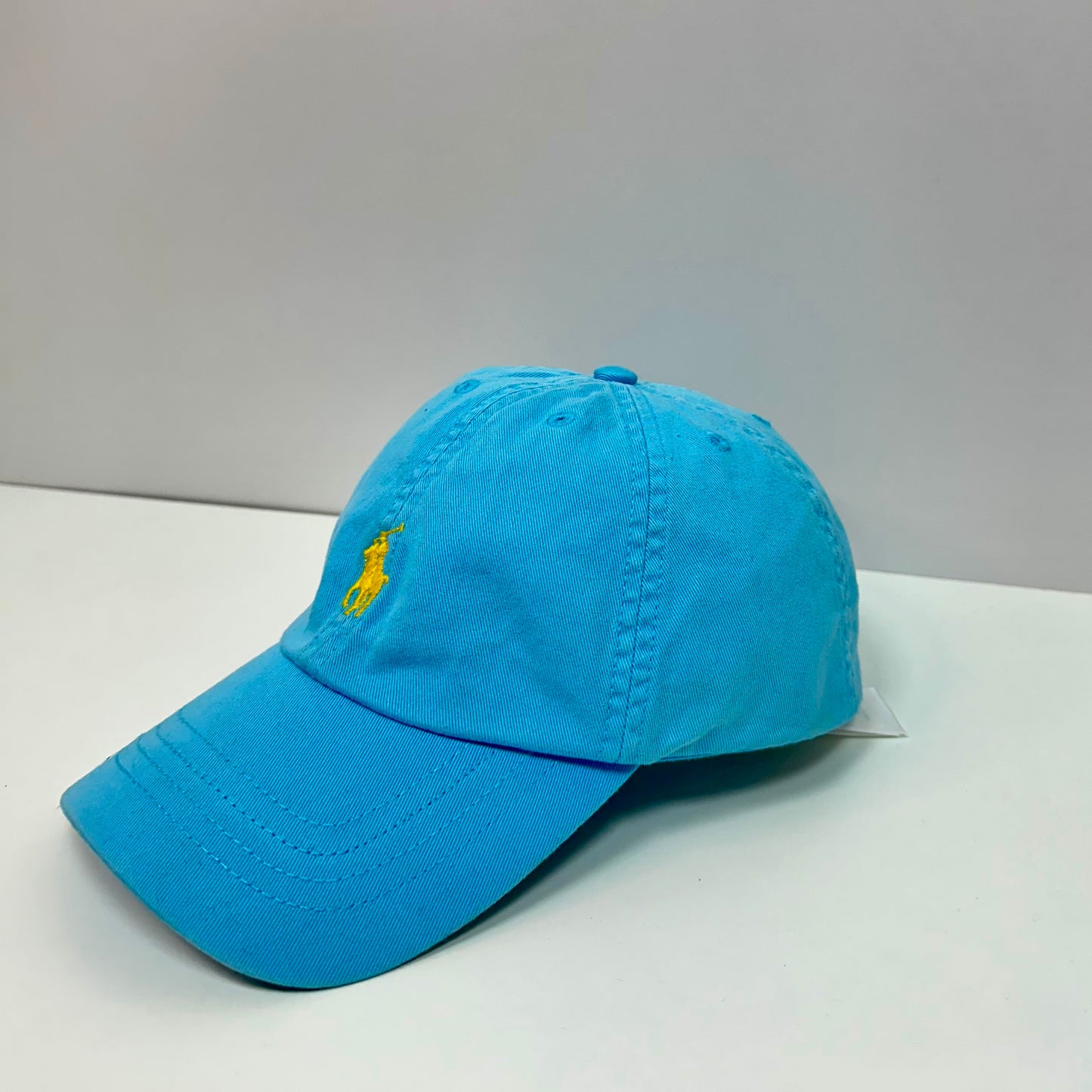 Gorra de niño Polo Ralph Lauren 🏇🏼 color turquesa y logo tradicional en amarillo