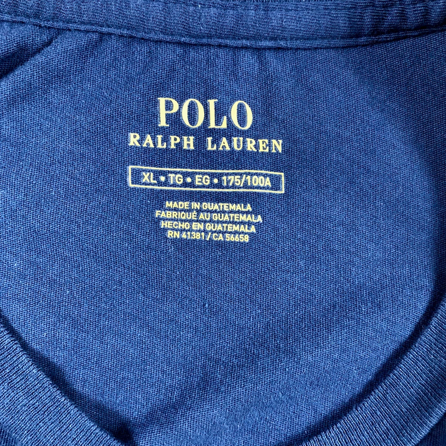 Camiseta de mujer Polo Ralph Lauren 🏇🏼 color azul navy con diseño de logo Polo en rojo y blanco Talla XL Entalle Regular