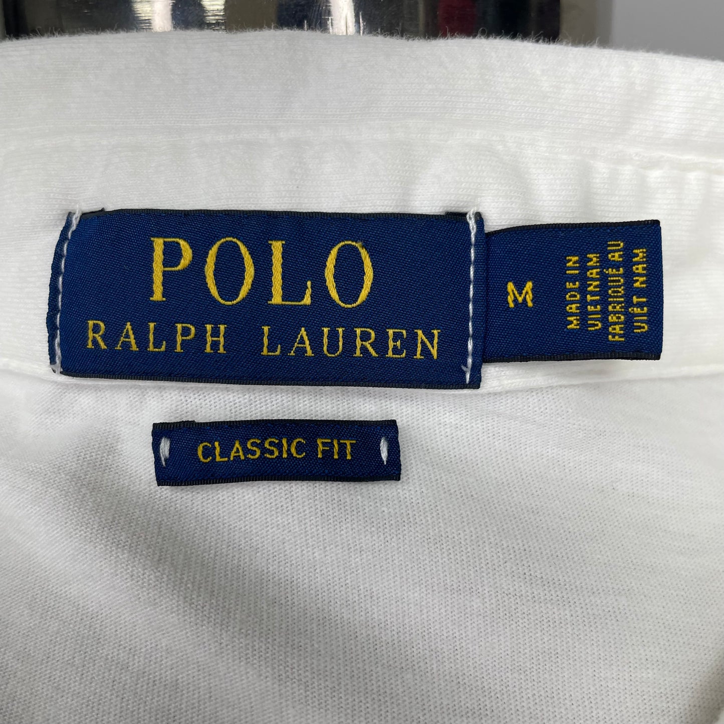 Camiseta Polo Ralph Lauren 🏇🏼color blanco Talla M Entalle Clásico