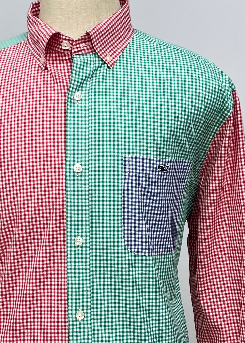 Camisa Vineyard Vines 🐳 de cuadros gingham multicolor Talla XL Entalle Clásico