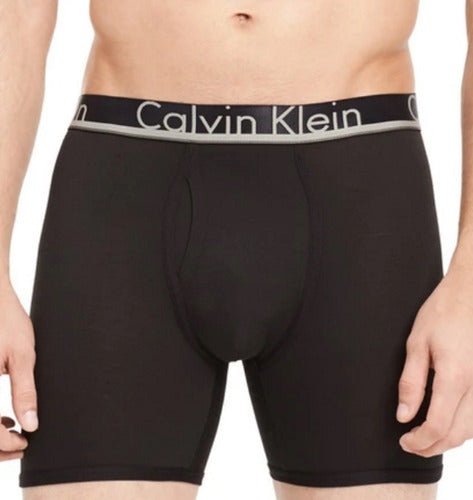 Paquete de 3 Calzoncillos tipo Boxer Calvin Klein de Microfibra - Tela ligera en Talla L