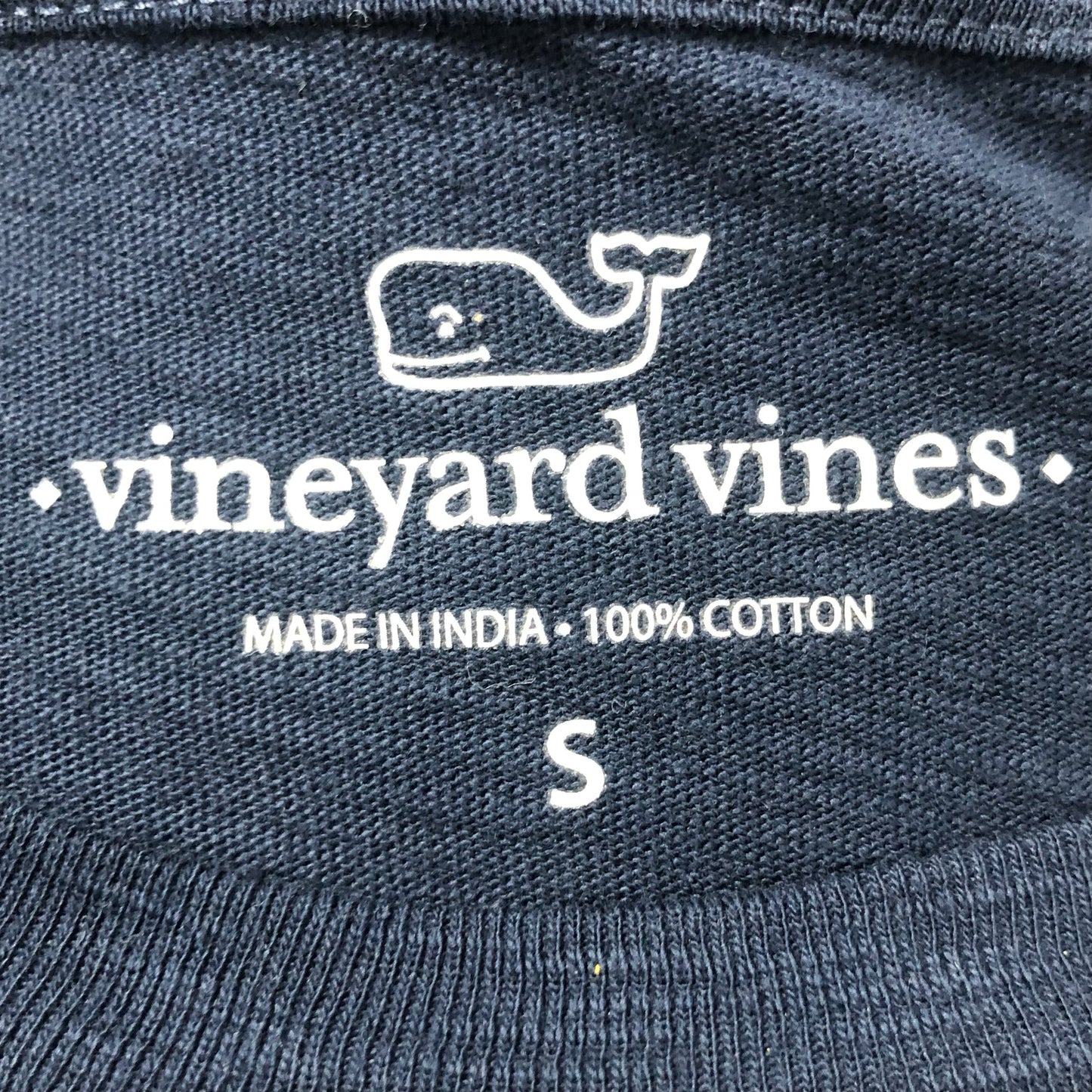 Camiseta cuello redondo Vineyard Vines 🐳 color azul navy manga larga Talla S