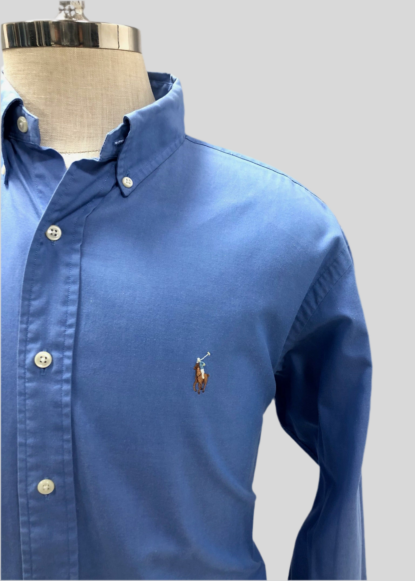 Camisa de botones Polo Ralph Lauren 🏇🏼 Color azul tornasol Talla XL Entalle Regular