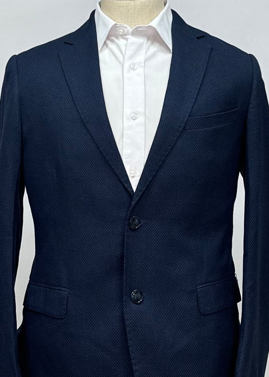 Chaqueta Blazer Carven 🇺🇸 de Corte Slim Fit en tono azul navy Talla Medium (40)