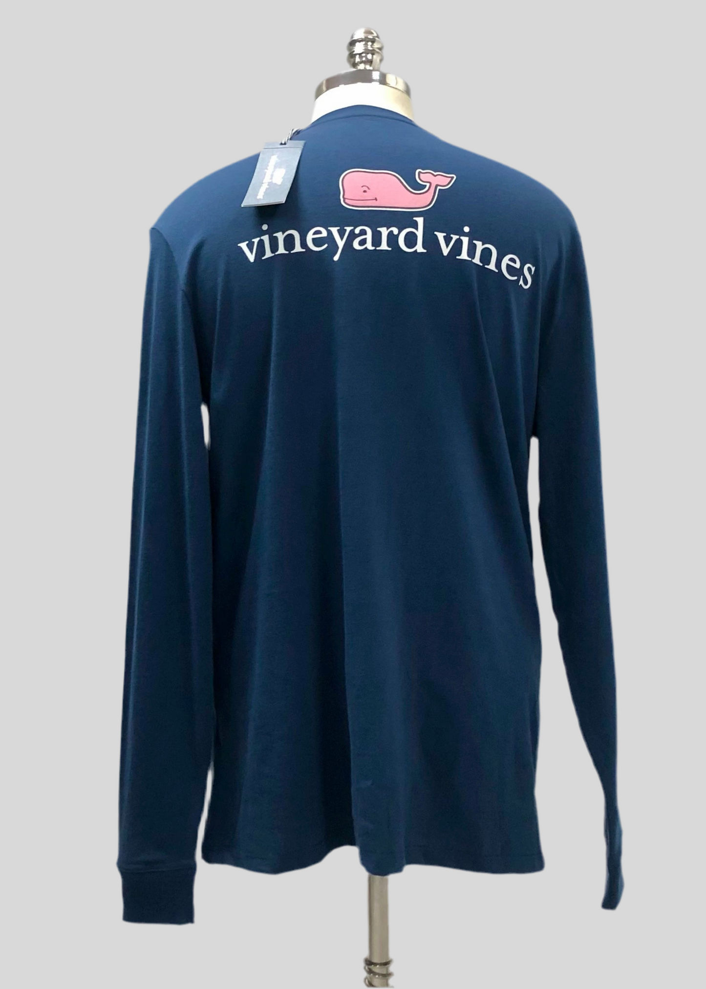 Camiseta cuello redondo Vineyard Vines 🐳 color azul navy con Diseño de ballena Talla M