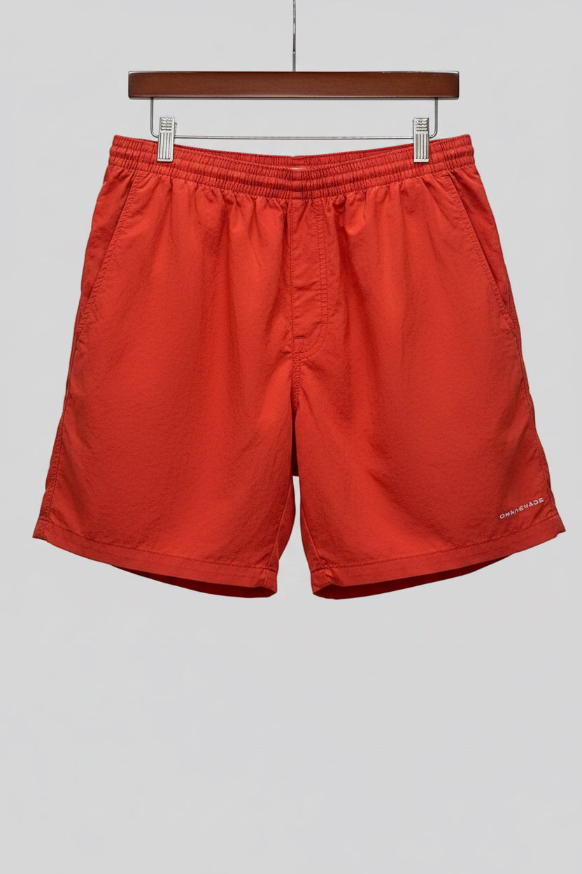 Short de baño Columbia, color rojo naranja, talla M