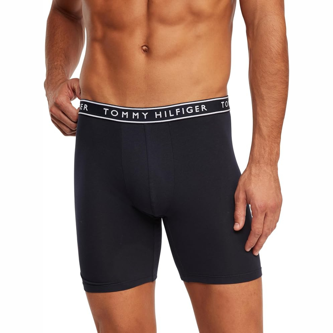 Boxer Briefs Tommy Hilfiger 🇺🇸  Tela algodón stretch color azul navy Talla L