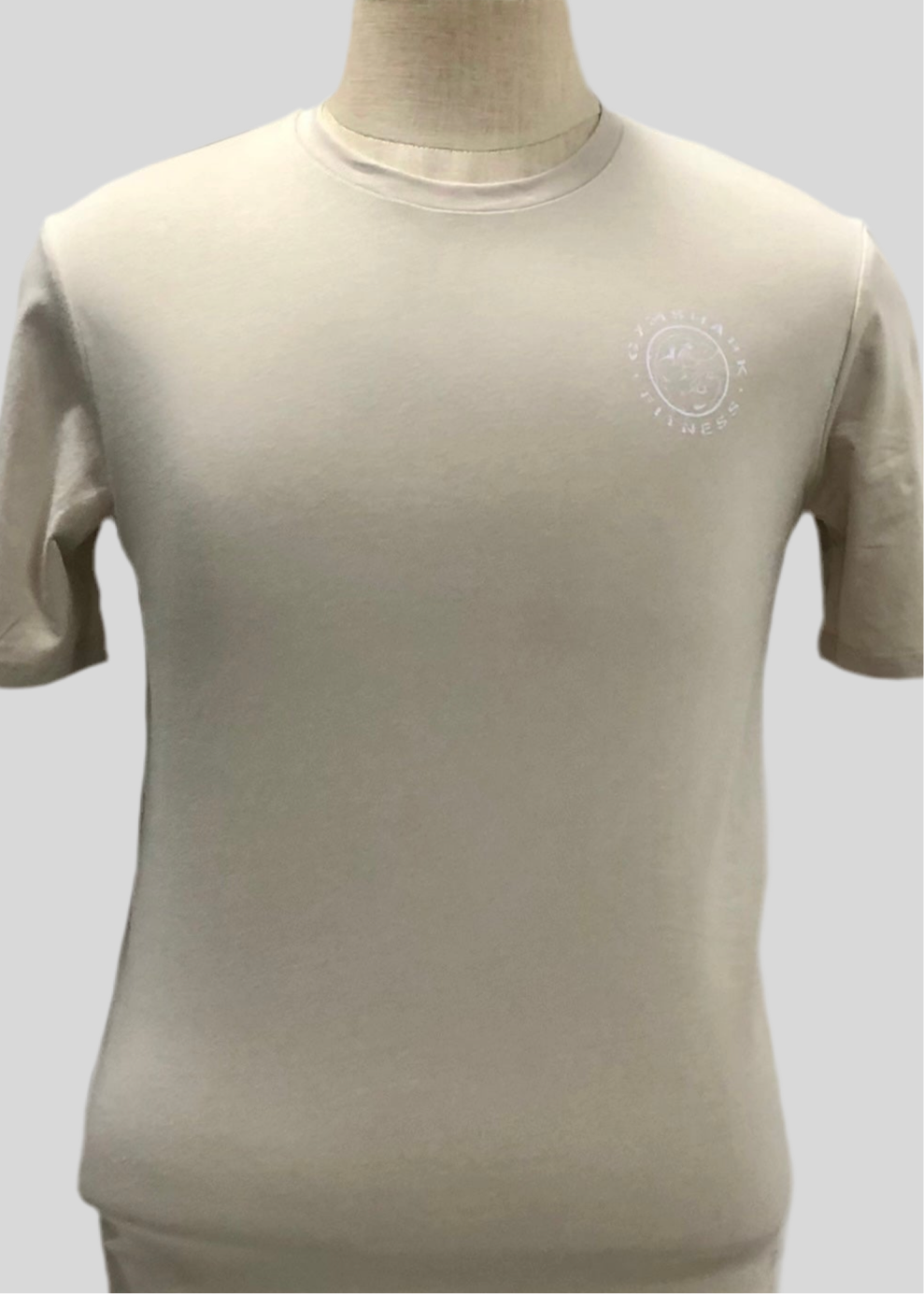 Camiseta de entrenamiento Gymshark 🏋🏽 color crema y logo en blanco Talla S