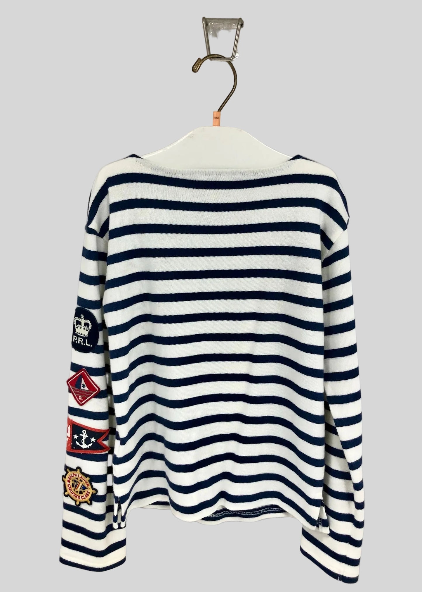 Sueter Jersey de niña Polo Ralph Lauren 🏇🏼 De rayas en color negro y blanco Talla S (6X)
