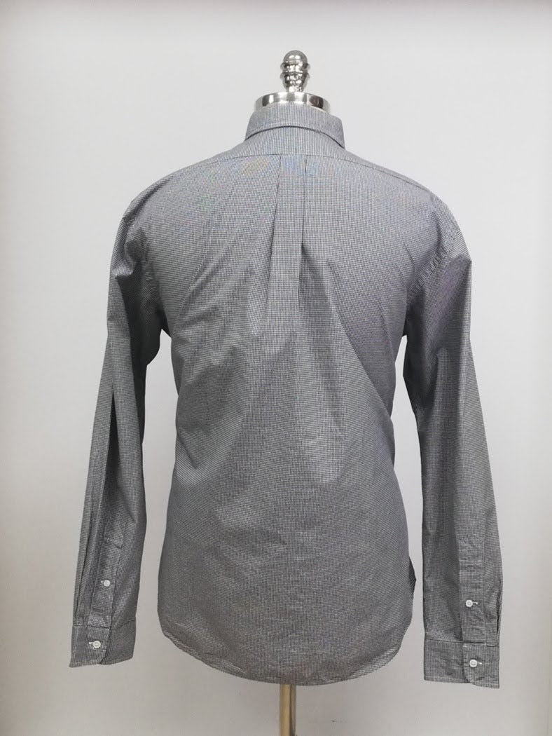 Camisa Polo Ralph Lauren 🏇🏼 con patron de cuadros finos en negro y blanco Talla XL Entalle Regular