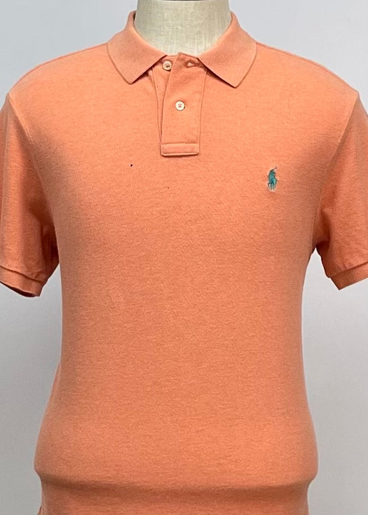 Camiseta Polo Ralph Lauren 🏇🏼color naranja Talla XL Entalle Custom Fit