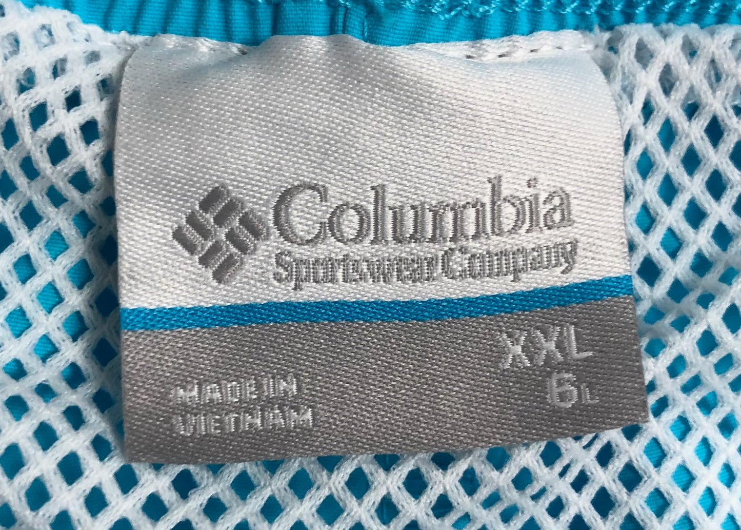 Short de baño Columbia, color turquesa, talla L y XXL