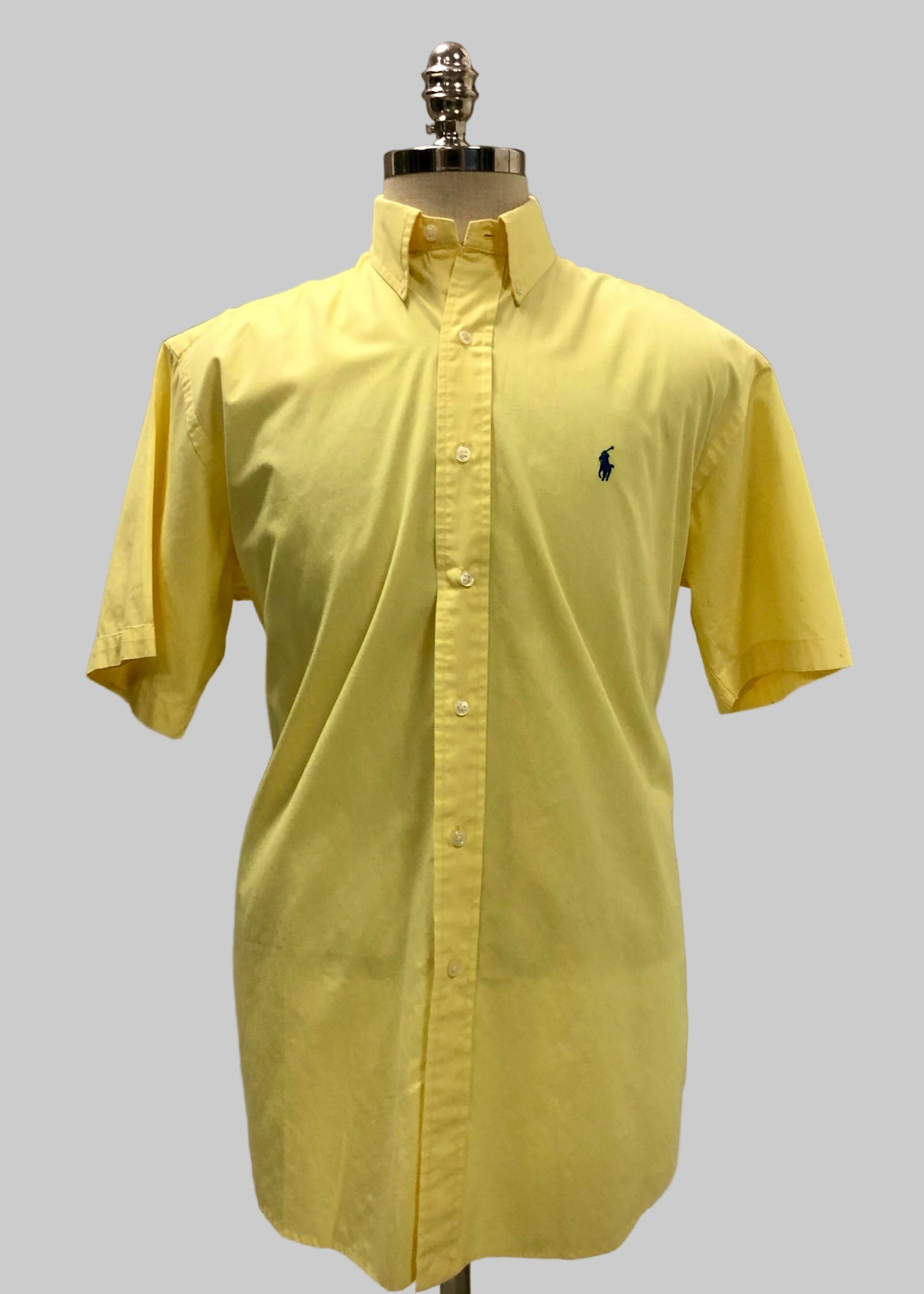 Camisa de botones Polo Ralph Lauren 🏇🏼 en color amarillo intenso Talla L Entalle Regular