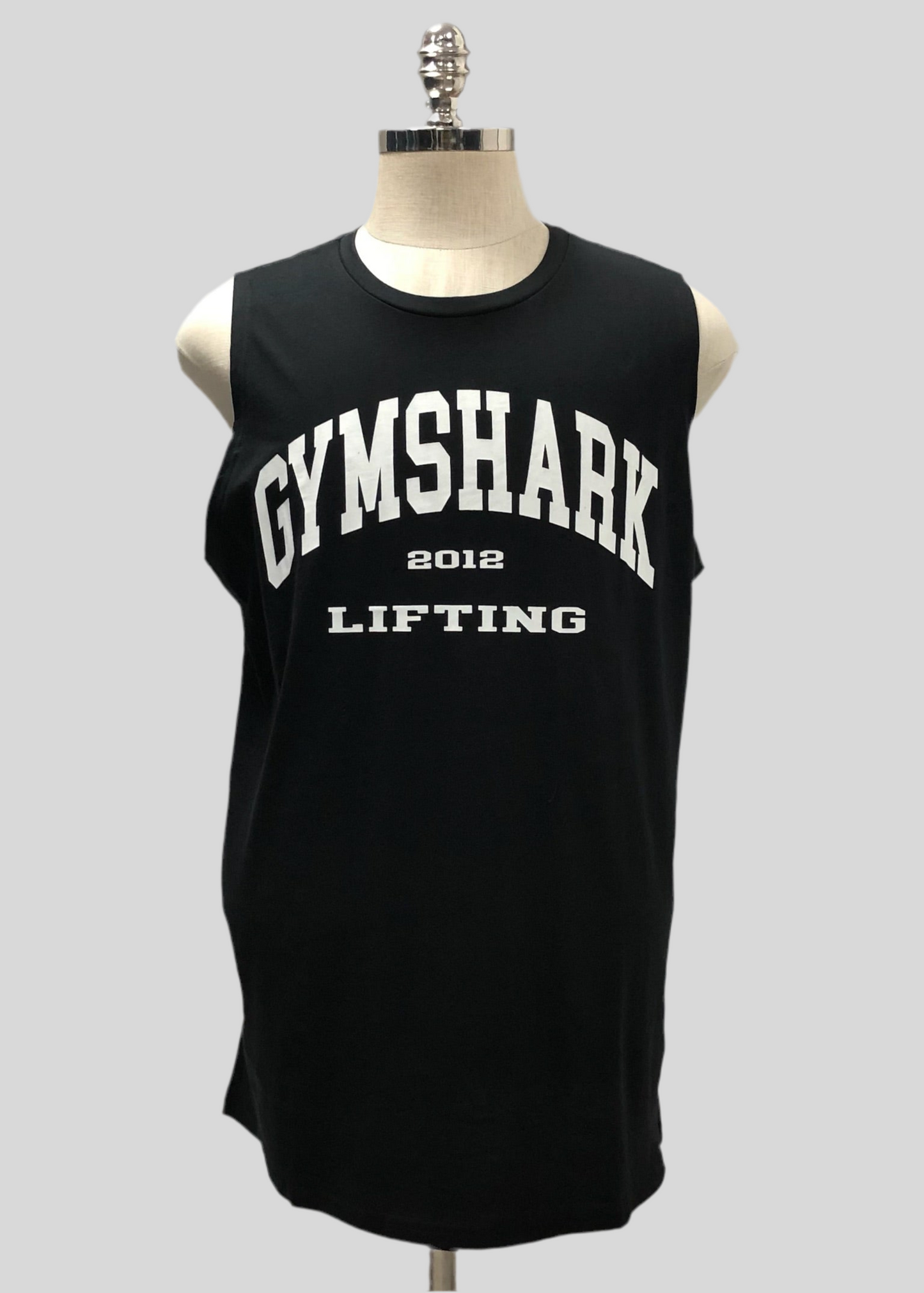 Camiseta de entrenamiento sin mangas Gymshark 🏋🏽 color negro y logo Lifting en blanco Talla S y M