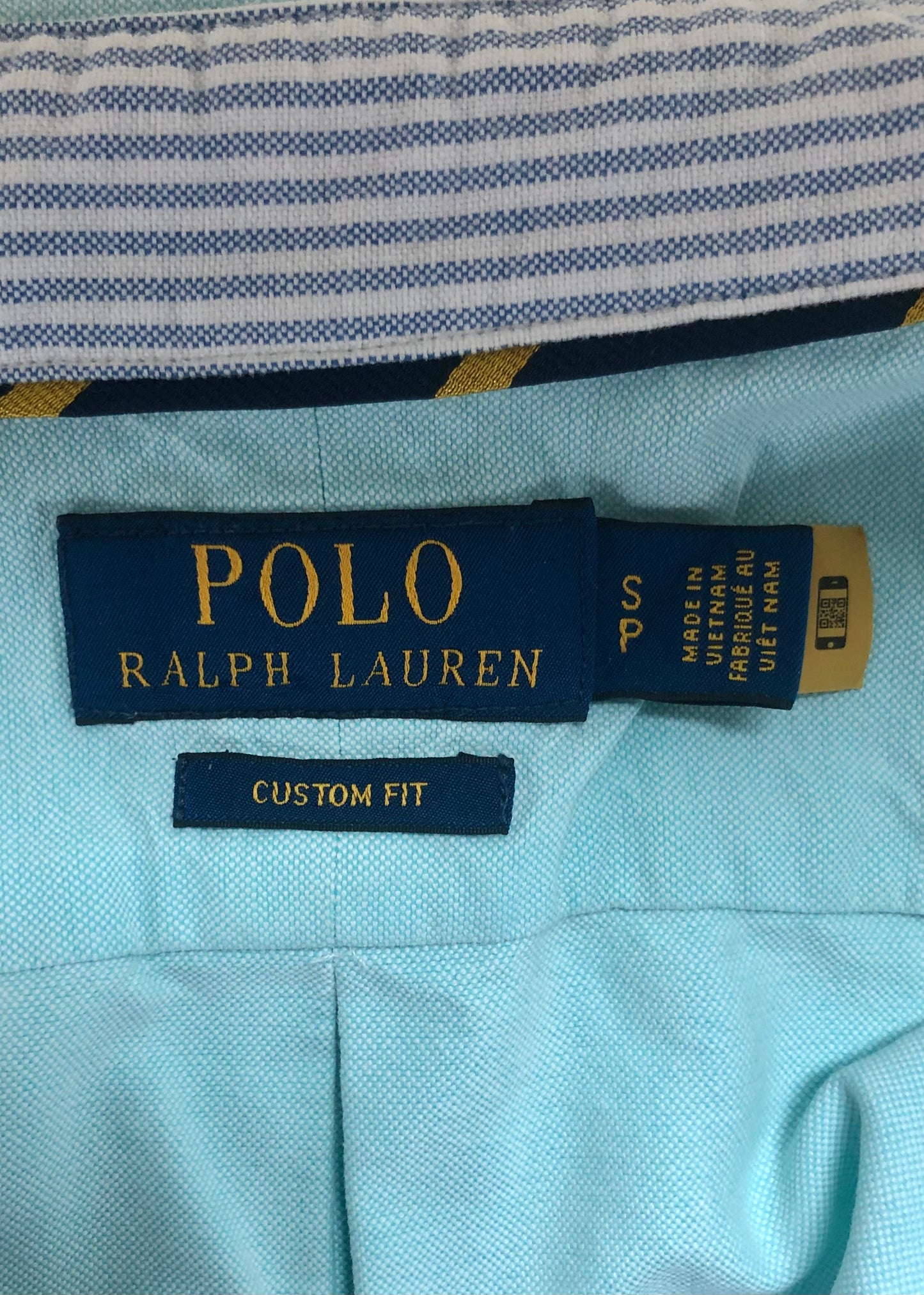 Camisa de botones en color turquesa claro Polo Ralph Lauren 🏇🏼 Talla S Entalle Custom Fit