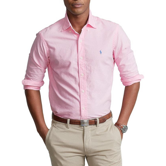 Camisa de botones Polo Ralph Lauren 🏇🏼 en color rosado Talla L Entalle Regular