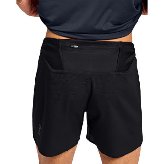 Shorts Híbrido On Running 🏃‍♂️ Tela performance ligera color azul y negro talla XL